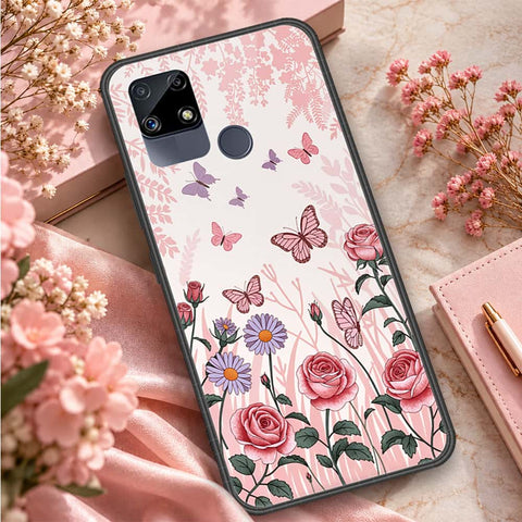 Realme Narzo 30 Cover - ONation Aesthetic Collage Series - HQ Ultra Shine Premium Infinity Glass Soft Silicon Borders Case