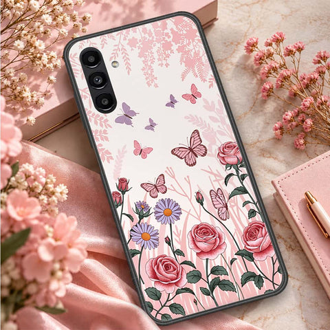 Samsung Galaxy A04s Cover - ONation Aesthetic Collage Series - HQ Ultra Shine Premium Infinity Glass Soft Silicon Borders Case