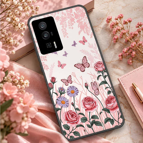 Xiaomi Redmi K60 Cover - ONation Botanical Bloom Series - HQ Ultra Shine Premium Infinity Glass Soft Silicon Borders Case