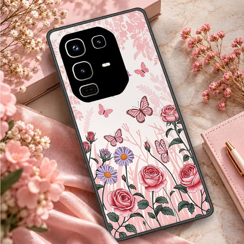 Infinix Note 50 4G Cover - ONation Botanical Bloom Series - HQ Ultra Shine Premium Infinity Glass Soft Silicon Borders Case