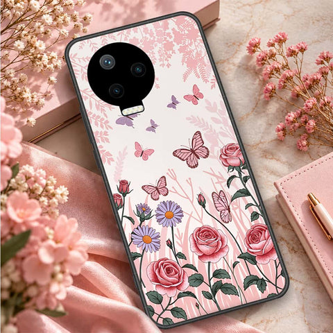 Infinix Note 11 Pro Cover - ONation Botanical Bloom Series - HQ Ultra Shine Premium Infinity Glass Soft Silicon Borders Case
