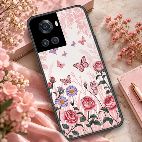 OnePlus 3T Cover - ONation Botanical Bloom Series - HQ Ultra Shine Premium Infinity Glass Soft Silicon Borders Case