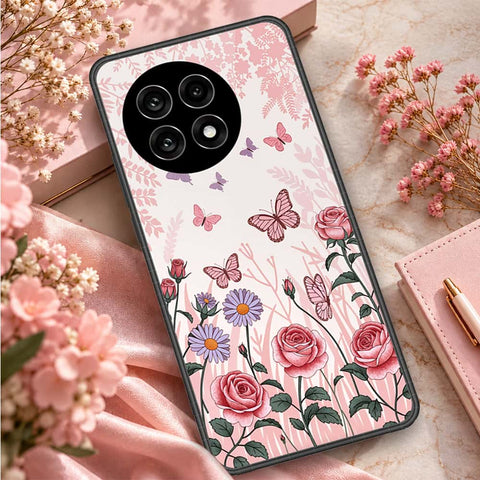 OnePlus Ace 5 Pro Cover - ONation Botanical Bloom Series - HQ Ultra Shine Premium Infinity Glass Soft Silicon Borders Case