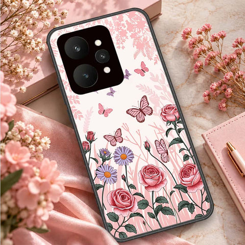 Realme 15 Pro Cover - ONation Botanical Bloom Series - HQ Ultra Shine Premium Infinity Glass Soft Silicon Borders Case