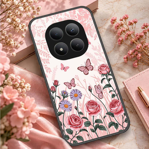 Xiaomi Redmi Note 15 Pro Plus Cover - ONation Botanical Bloom Series - HQ Ultra Shine Premium Infinity Glass Soft Silicon Borders Case