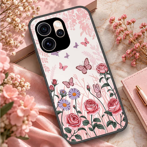 Oppo Reno 15 Pro Cover - ONation Botanical Bloom Series - HQ Ultra Shine Premium Infinity Glass Soft Silicon Borders Case