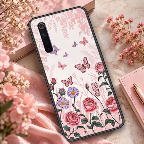 Realme 6 Pro Cover - ONation Botanical Bloom Series - HQ Ultra Shine Premium Infinity Glass Soft Silicon Borders Case