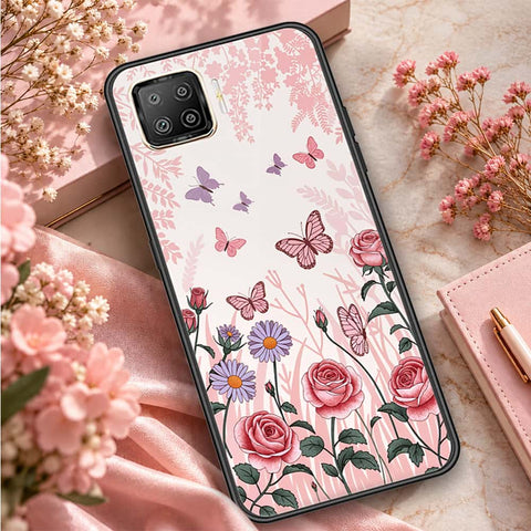 Oppo F17 Pro Cover - ONation Botanical Bloom Series - HQ Ultra Shine Premium Infinity Glass Soft Silicon Borders Case