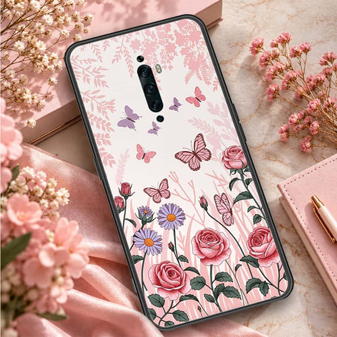 Oppo Reno 2Z Cover - ONation Botanical Bloom Series - HQ Ultra Shine Premium Infinity Glass Soft Silicon Borders Case