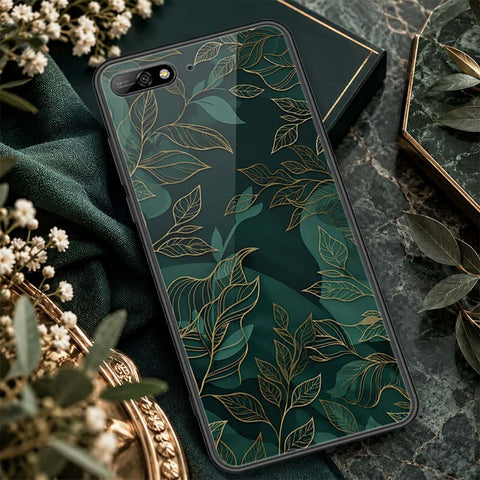 Huawei Y6 Prime 2018 Cover - ONation Botanical Bloom Series - HQ Ultra Shine Premium Infinity Glass Soft Silicon Borders Case