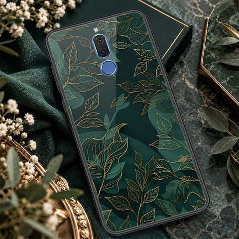 Huawei Mate 10 Lite Cover - ONation Botanical Bloom Series - HQ Ultra Shine Premium Infinity Glass Soft Silicon Borders Case