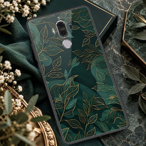 Huawei Mate 9 Cover - ONation Botanical Bloom Series - HQ Ultra Shine Premium Infinity Glass Soft Silicon Borders Case