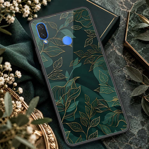 Huawei Honor Play Cover - ONation Botanical Bloom Series - HQ Ultra Shine Premium Infinity Glass Soft Silicon Borders Case
