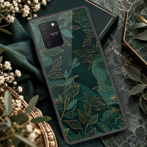 Samsung Galaxy M80s Cover - ONation Botanical Bloom Series - HQ Ultra Shine Premium Infinity Glass Soft Silicon Borders Case