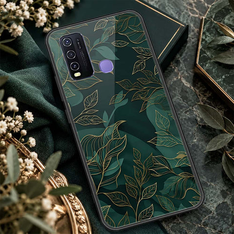 Vivo Y30 Cover - ONation Botanical Bloom Series - HQ Ultra Shine Premium Infinity Glass Soft Silicon Borders Case