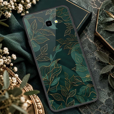 Samsung Galaxy J4 Plus Cover - ONation Botanical Bloom Series - HQ Ultra Shine Premium Infinity Glass Soft Silicon Borders Case