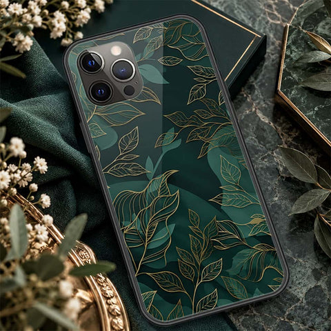 iPhone 12 Pro Max - ONation Botanical Bloom Series - HQ Ultra Shine Premium Infinity Glass Soft Silicon Borders Case