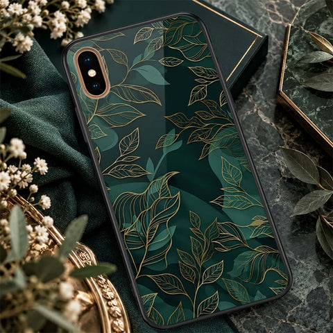 iPhone XS Max - ONation Botanical Bloom Series - HQ Ultra Shine Premium Infinity Glass Soft Silicon Borders Case