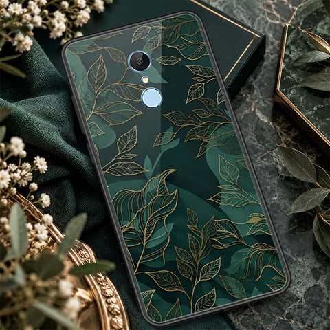 Xiaomi Redmi Note 5 / Redmi 5 Plus Cover - ONation Botanical Bloom Series - HQ Ultra Shine Premium Infinity Glass Soft Silicon Borders Case