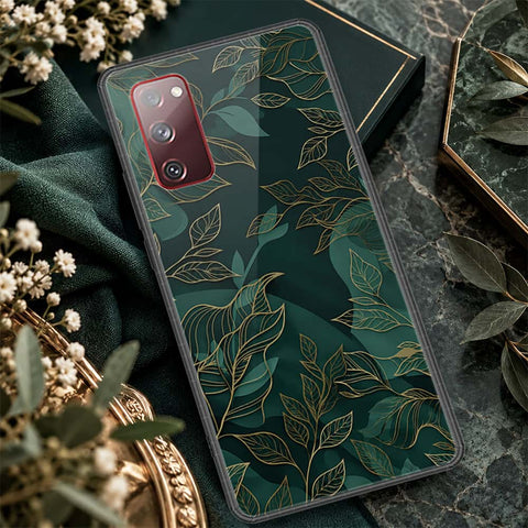 Samsung Galaxy S20 FE Cover - ONation Botanical Bloom Series - HQ Ultra Shine Premium Infinity Glass Soft Silicon Borders Case