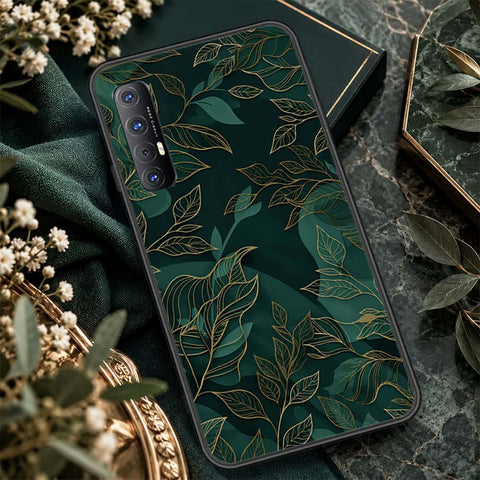 Oppo Reno 3 Pro Cover - ONation Botanical Bloom Series - HQ Ultra Shine Premium Infinity Glass Soft Silicon Borders Case