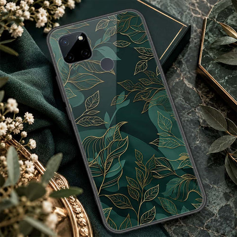 Realme C25Y Cover - ONation Botanical Bloom Series - HQ Ultra Shine Premium Infinity Glass Soft Silicon Borders Case