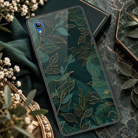Vivo Y1s Cover - ONation Botanical Bloom Series - HQ Ultra Shine Premium Infinity Glass Soft Silicon Borders Case