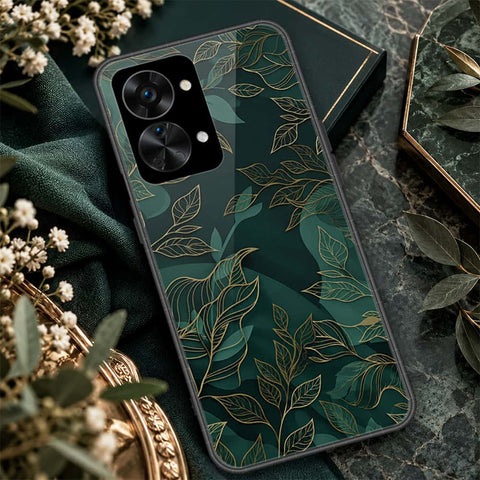 OnePlus Nord 2T Cover - ONation Botanical Bloom Series - HQ Ultra Shine Premium Infinity Glass Soft Silicon Borders Case