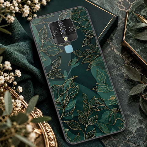 Tecno Camon 16 Cover - ONation Botanical Bloom Series - HQ Ultra Shine Premium Infinity Glass Soft Silicon Borders Case