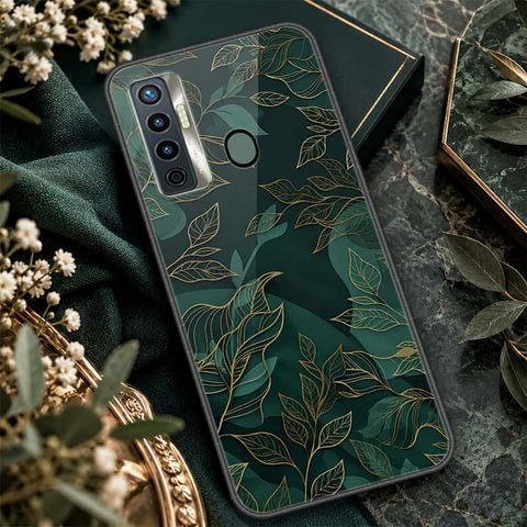 Tecno Camon 17 Cover - ONation Botanical Bloom Series - HQ Ultra Shine Premium Infinity Glass Soft Silicon Borders Case