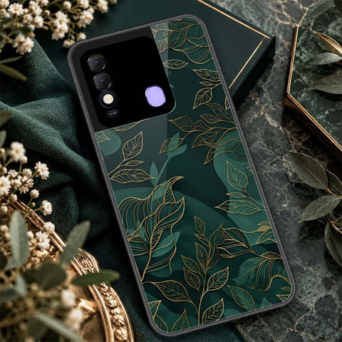 Tecno Spark 8 Cover - ONation Botanical Bloom Series - HQ Ultra Shine Premium Infinity Glass Soft Silicon Borders Case