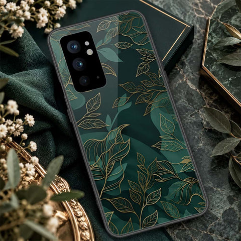 OnePlus 9RT 5G Cover - ONation Botanical Bloom Series - HQ Ultra Shine Premium Infinity Glass Soft Silicon Borders Case