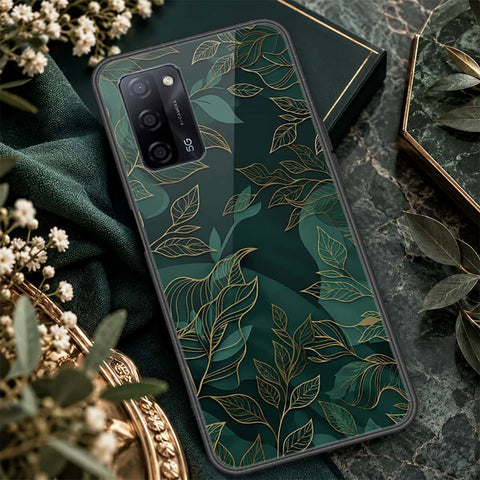 Oppo A55s Cover - ONation Botanical Bloom Series - HQ Ultra Shine Premium Infinity Glass Soft Silicon Borders Case