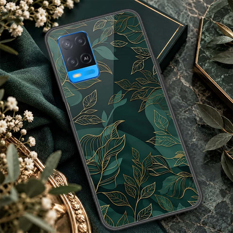 Oppo A54 4G Cover - ONation Botanical Bloom Series - HQ Ultra Shine Premium Infinity Glass Soft Silicon Borders Case
