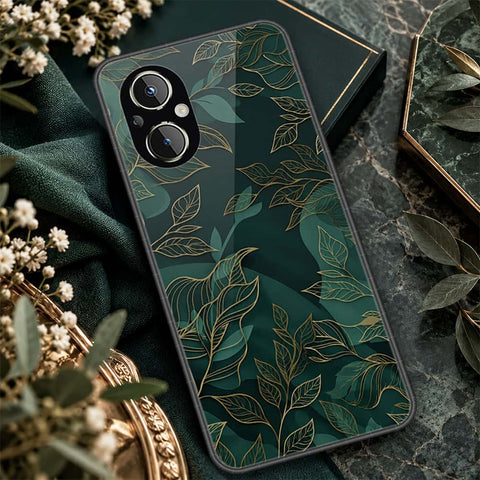 Oppo Reno 7Z 5G Cover - ONation Botanical Bloom Series - HQ Ultra Shine Premium Infinity Glass Soft Silicon Borders Case