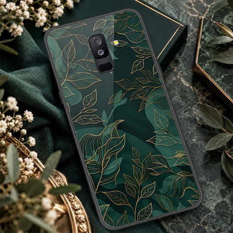Samsung Galaxy A9 Star Lite Cover - ONation Botanical Bloom Series - HQ Ultra Shine Premium Infinity Glass Soft Silicon Borders Case