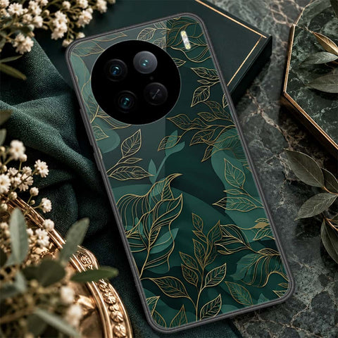 Vivo X90 Pro Cover - ONation Botanical Bloom Series - HQ Ultra Shine Premium Infinity Glass Soft Silicon Borders Case