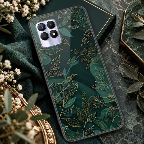 Realme 8i Cover - ONation Botanical Bloom Series - HQ Ultra Shine Premium Infinity Glass Soft Silicon Borders Case