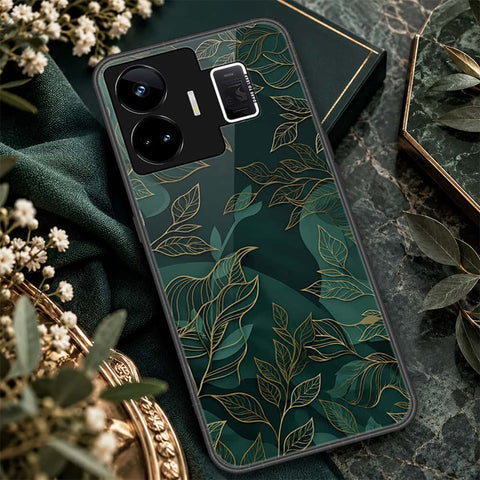Realme GT3 Cover - ONation Botanical Bloom Series - HQ Ultra Shine Premium Infinity Glass Soft Silicon Borders Case