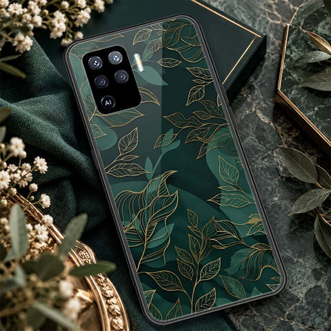 Oppo A94 Cover - ONation Botanical Bloom Series - HQ Ultra Shine Premium Infinity Glass Soft Silicon Borders Case