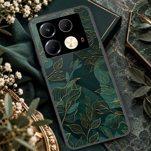 Infinix Note 40S Cover - ONation Botanical Bloom Series - HQ Ultra Shine Premium Infinity Glass Soft Silicon Borders Case