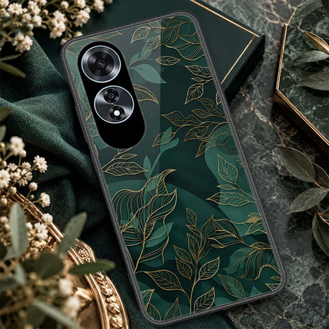 Oppo A60 Cover - ONation Botanical Bloom Series - HQ Ultra Shine Premium Infinity Glass Soft Silicon Borders Case
