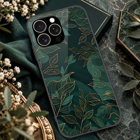 IPhone 15 Pro Max Cover - ONation Botanical Bloom Series - HQ Ultra Shine Premium Infinity Glass Soft Silicon Borders Case