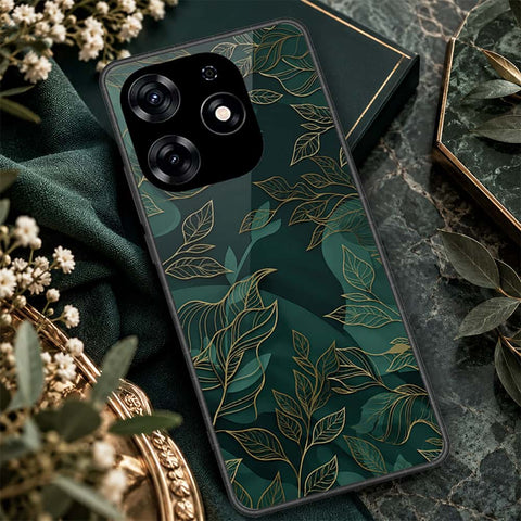 Tecno Spark 10 Pro Cover - ONation Botanical Bloom Series - HQ Ultra Shine Premium Infinity Glass Soft Silicon Borders Case