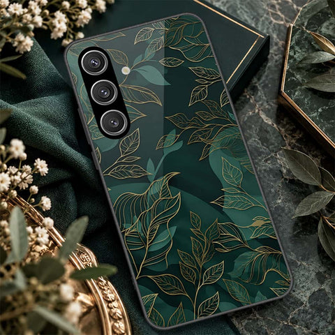 Samsung Galaxy S26 Plus Cover - ONation Botanical Bloom Series - HQ Ultra Shine Premium Infinity Glass Soft Silicon Borders Case