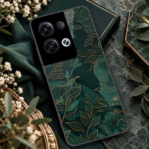 Oppo Reno 8 Pro Plus Cover - ONation Botanical Bloom Series - HQ Ultra Shine Premium Infinity Glass Soft Silicon Borders Case