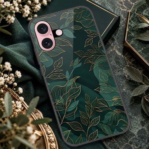 iPhone 16 Plus - ONation Botanical Bloom Series - HQ Ultra Shine Premium Infinity Glass Soft Silicon Borders Case