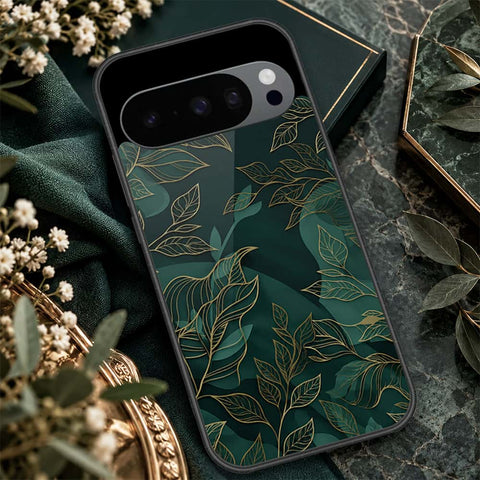 Google Pixel 10 Pro XL Cover - ONation Botanical Bloom Series - HQ Ultra Shine Premium Infinity Glass Soft Silicon Borders Case