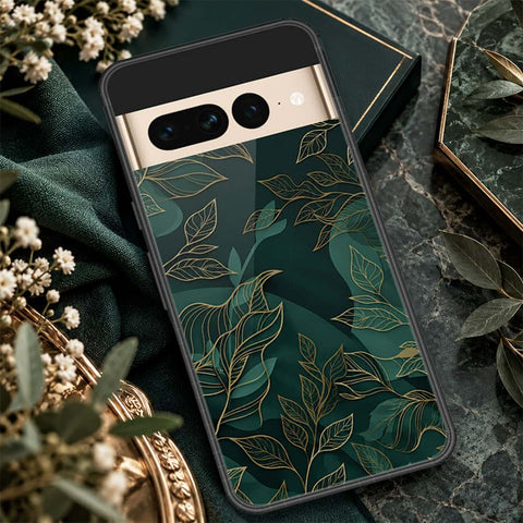 Google Pixel 7 Pro Cover - ONation Botanical Bloom Series - HQ Ultra Shine Premium Infinity Glass Soft Silicon Borders Case