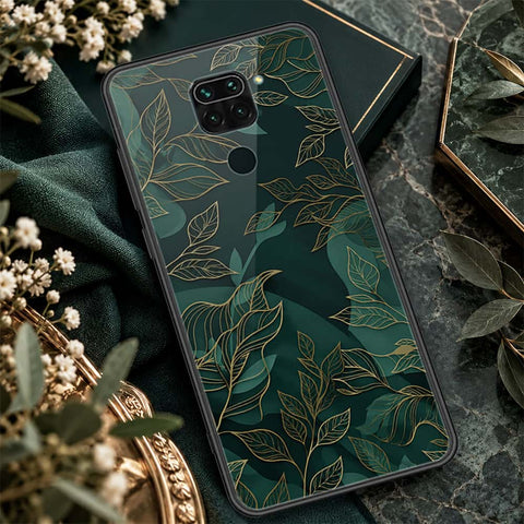 Xiaomi Redmi Note 9 Cover - ONation Botanical Bloom Series - HQ Ultra Shine Premium Infinity Glass Soft Silicon Borders Case